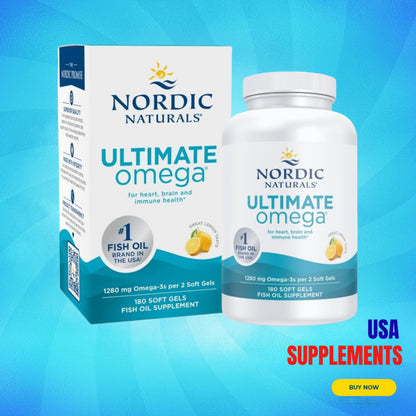 USA Supplements | Nordic Naturals, Ultimate Omega, 180 Soft Gels ( Heart & Cardiovascular Health )