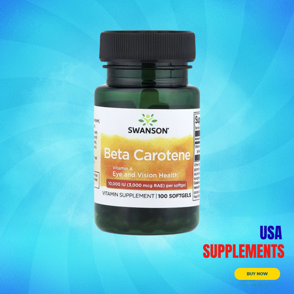 USA Supplements | Swanson, Beta Carotene 100 Softgels ( Eye and Vision Health )