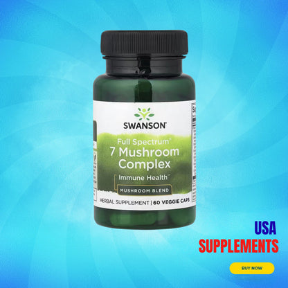USA Supplements | Swanson, Full Spectrum® 7 Mushroom Complex ( Immune System Support )