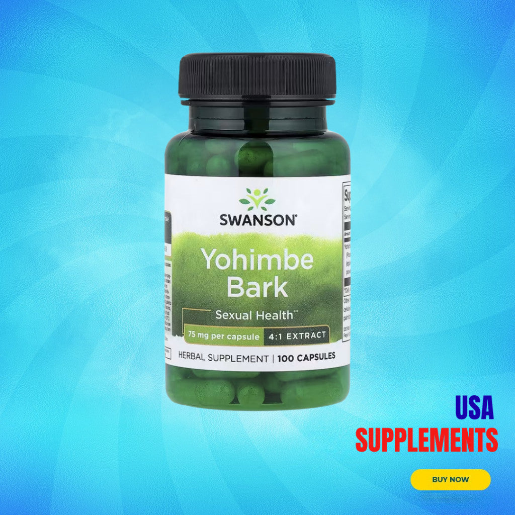 USA Supplements | Swanson, Yohimbe Bark ( Supports Energy & Alertness )