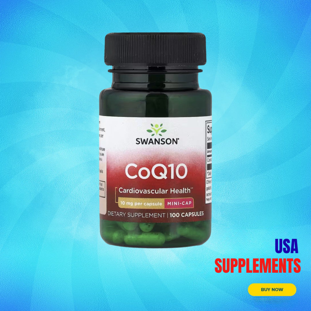 USA Supplements | Swanson, CoQ10, 10 mg, 100 Capsules ( Heart & Cardiovascular Support )