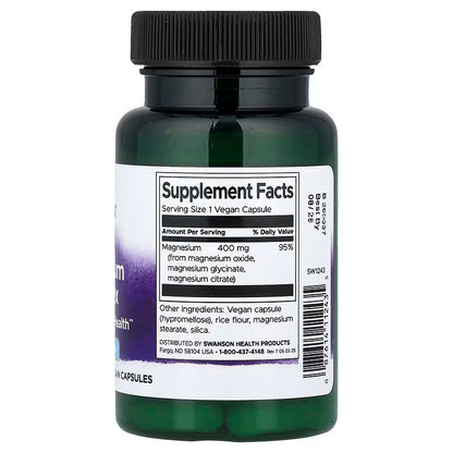 USA Supplements | Swanson, Triple Magnesium Complex ( Muscle and Bone Health )