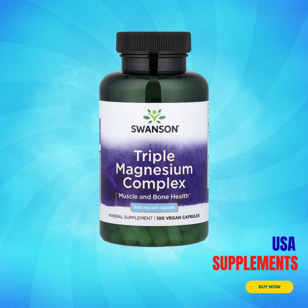 USA Supplements | Swanson, Triple Magnesium Complex ( Muscle and Bone Health )
