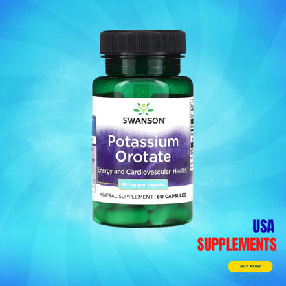 USA Supplements | Swanson, Potassium Orotate ( Energy and Cardiovascular Health )