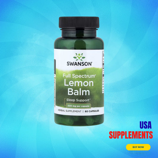 USA Supplements | Swanson, Full Spectrum®, Lemon Balm ( Sleep Support )