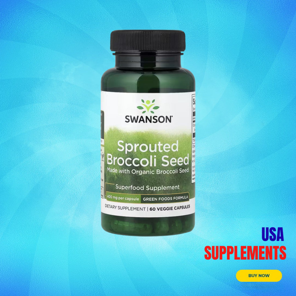 USA Supplements | Swanson, Sprouted Broccoli Seed ( Antioxidant Defense )
