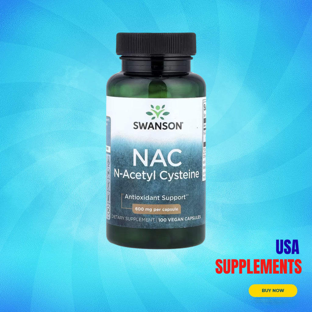 USA Supplements | Swanson, NAC, 600 mg, 100 Vegan Capsules ( Antioxidant Support )