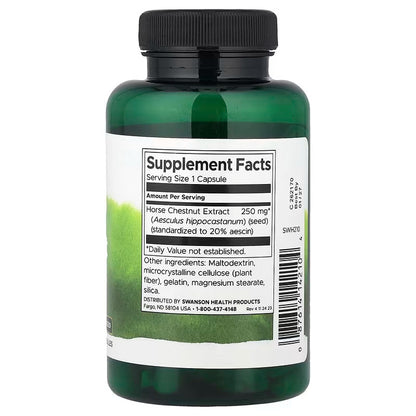 USA Supplements | Swanson, Horse Chestnut Extract, 120 Capsules ( Circulatory Health )