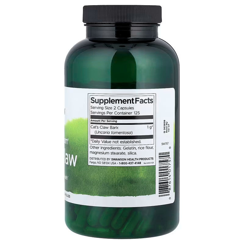 USA Supplements | Swanson, Full Spectrum® Cat's Claw ( Traditional Immune Health )