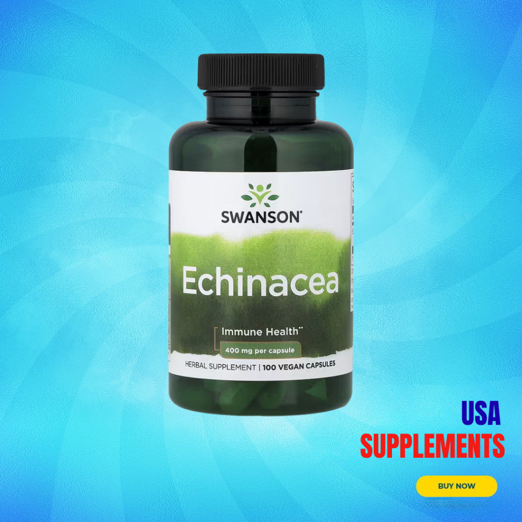 USA Supplements | Swanson, Echinacea, 400 mg, 100 Vegan Capsules ( Immune Health )
