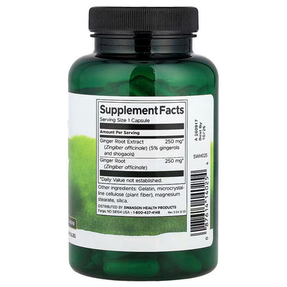 USA Supplements | Swanson, Ginger Root, 120 Capsules ( Digestive Health )