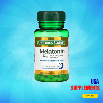 USA Supplements | Nature's Bounty, Melatonin ( Promotes Relaxation & Sleep )
