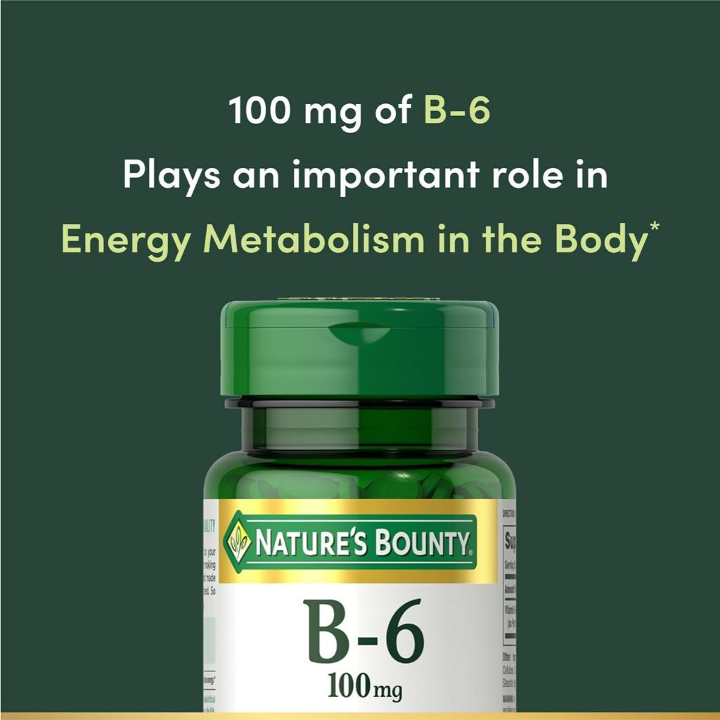 USA Supplements | Nature's Bounty, Vitamin B-6 ( Energy Metabolism )