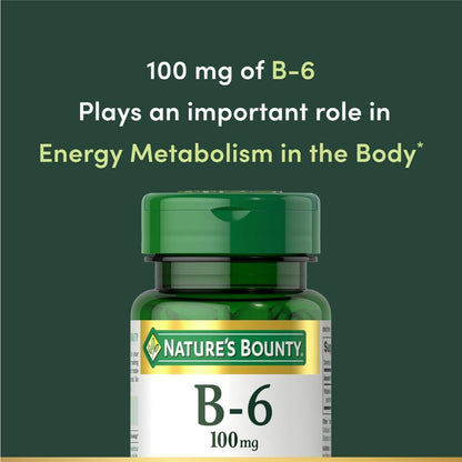 USA Supplements | Nature's Bounty, Vitamin B-6 ( Energy Metabolism )