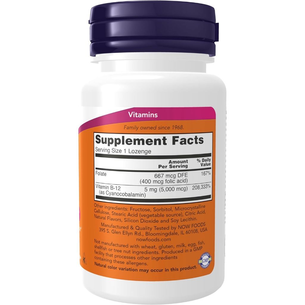 USA Supplements | NOW Foods, B-12, 2,000 mcg, 100 Loz ( Supports Energy Production )