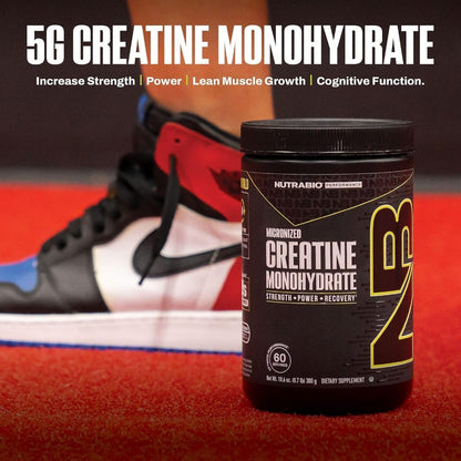 USA Supplements | NutraBio, Micronized Creatine Monohydrate, 10.6 oz ( Muscle Strength )