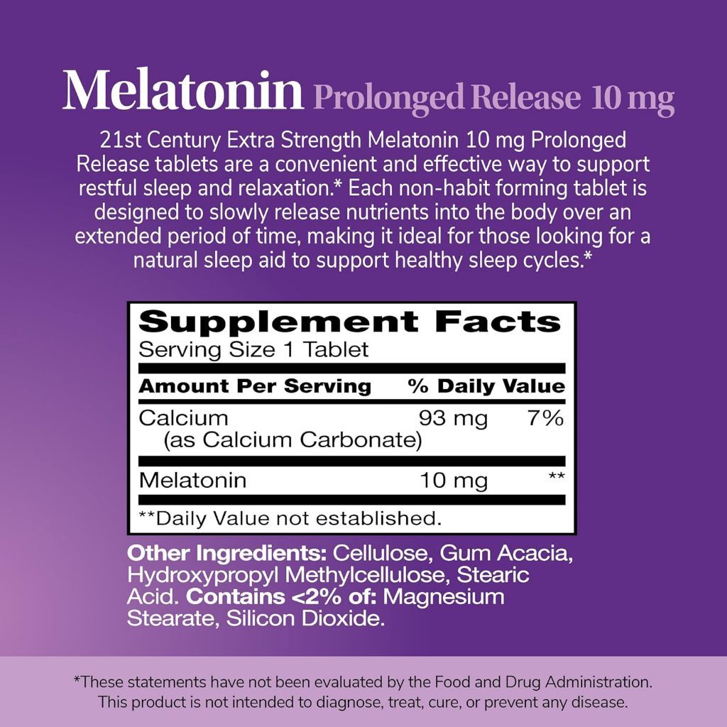USA Supplements | 21st Century, Melatonin ( Sleep Support )