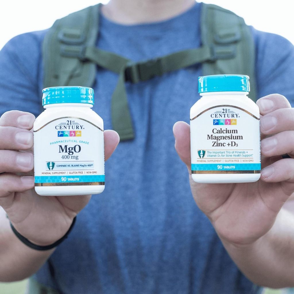 USA Supplements | 21st Century, Calcium Magnesium Zinc + D3, 90 Tablets ( Bone Support )