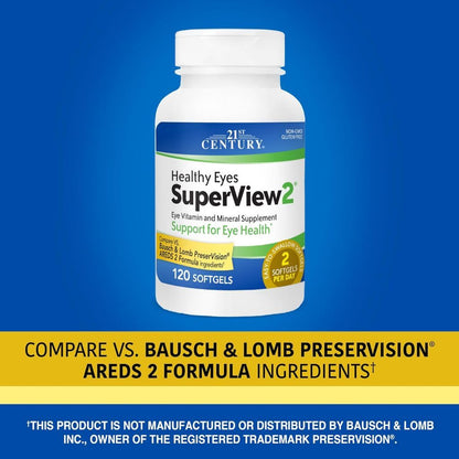 USA Supplements | 21st Century, Healthy Eyes ( Supports Overall Eye Health and Vision )