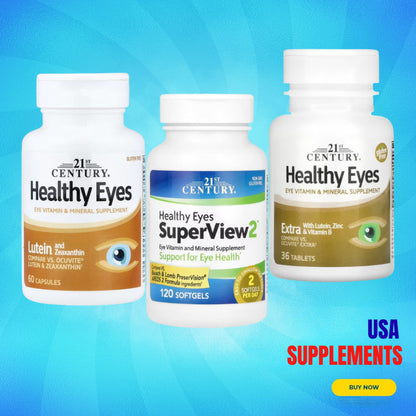 USA Supplements | 21st Century, Healthy Eyes ( Supports Overall Eye Health and Vision )