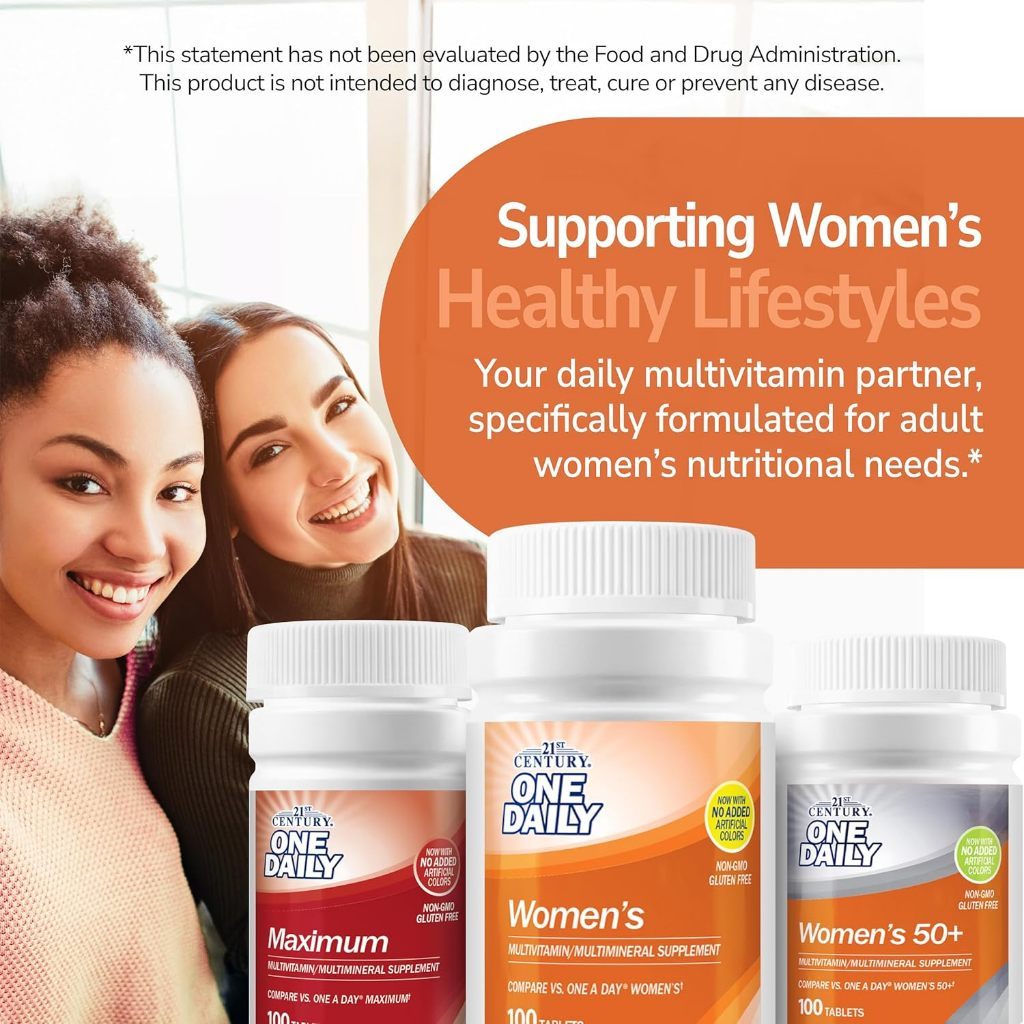 USA Supplements | 21st Century, One Daily, Women's, 100 Tablets ( Supports Immune System )