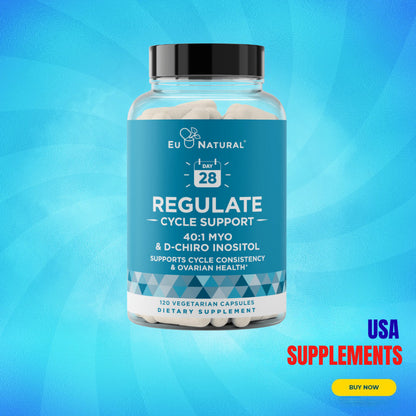 USA Supplements | Eu Natural, Regulate ( Supports Cycle Consistency & Ovarian Health )