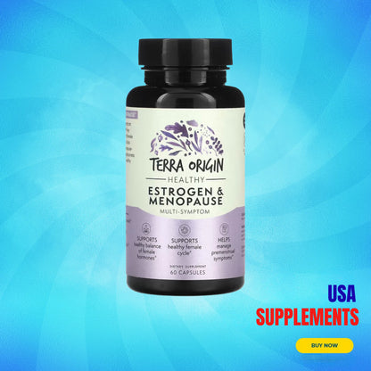 USA Supplements | Terra Origin, Healthy Estrogen & Menopause ( Supports Healthy Female Cycle )