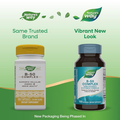 Nature's Way, B-50 Complex ( Supports Cellular Energy & Promotes Nerve Health )
