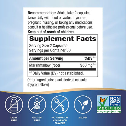 Nature's Way, Marshmallow Root ( Traditionally Used to Soothe Digestive Discomfort )
