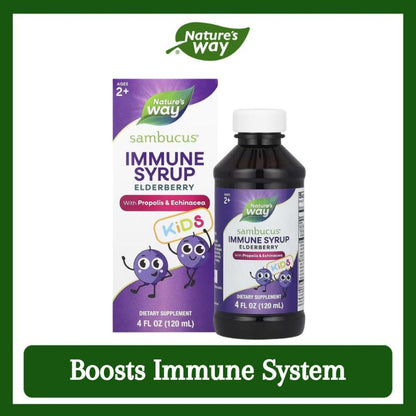 Nature's Way, Sambucus® Kids, Immune Syrup Elderberry ( Boosts Immune System )