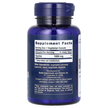 Life Extension, Taurine ( Supports Cardiovascular Health & Cognitive Support )