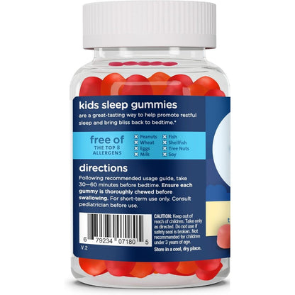 LittleSunshine | Mommy's Bliss, Kids Sleep Gummies With Melatonin, Age 3 Years+, Strawberry, 60Gummy