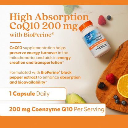 USA Supplements | Doctor's Best, High Absorption CoQ10, Softgels ( Heart Health Support )