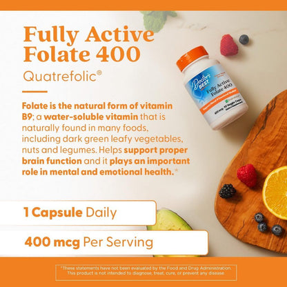 USA Supplements | Doctor's Best, Fully Active Folate ( Supports Healthy DNA & Cell Growth )