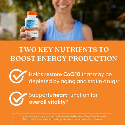 USA Supplements | Doctor's Best, High Absorption CoQ10 plus PQQ ( Cellular Energy Support )