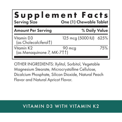 USA Supplements | Michael's Health, D3 with Vitamin K2, Apricot ( Bone Health & Immune Support )