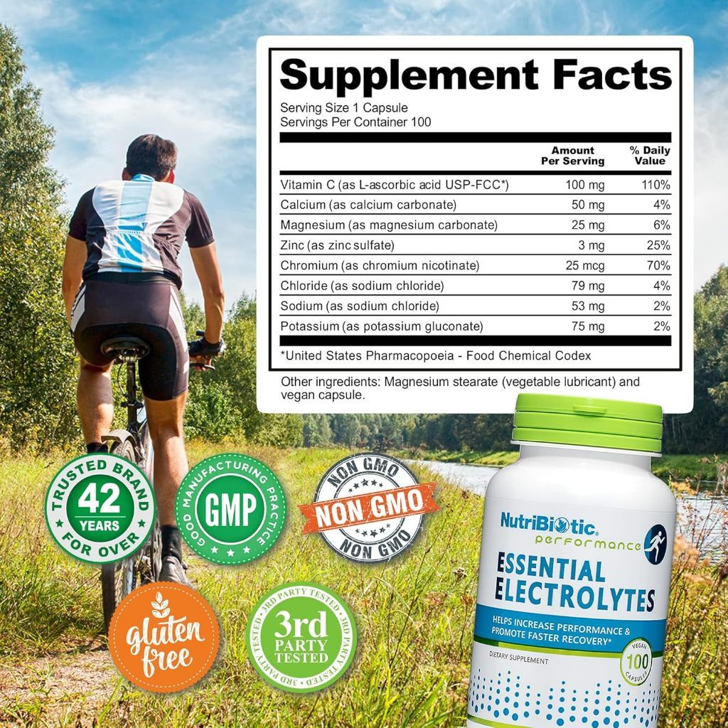 USA Supplements | NutriBiotic, Performance, Essential Electrolytes ( Supports Hydration )