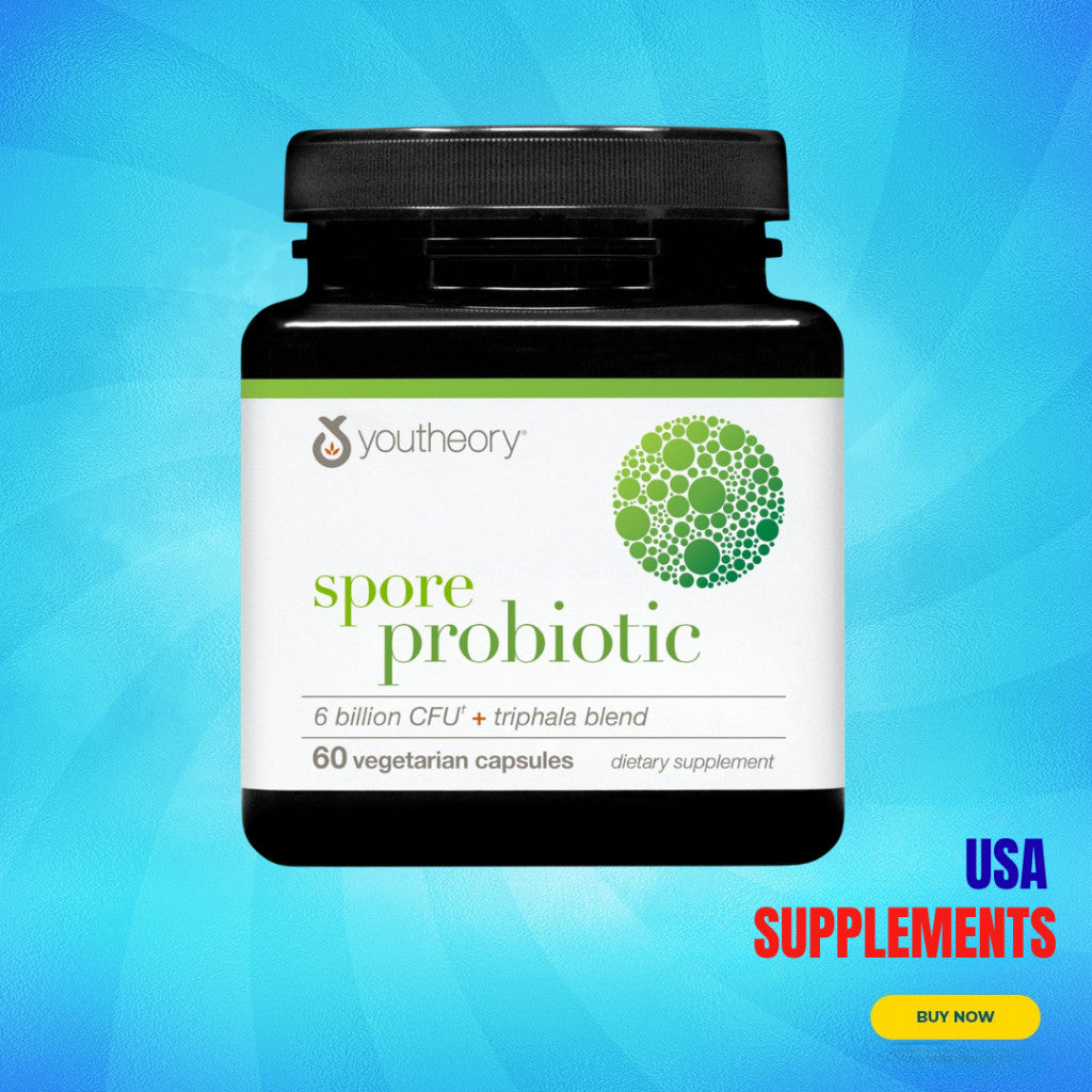 USA Supplements | Youtheory, Spore Probiotic + Triphala Blend ( Promotes Healthy Gut Flora )