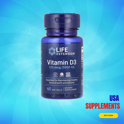USA Supplements | Life Extension, Vitamin D3 ( Immune System Support, Bone & Teeth Health )