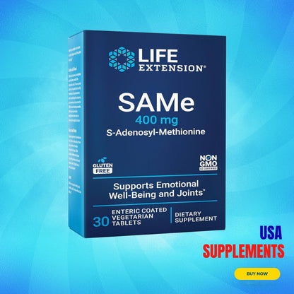 USA Supplements | Life Extension, SAMe, 400 mg, 30 Enteric Coated Veg Tablets ( Joint Comfort )