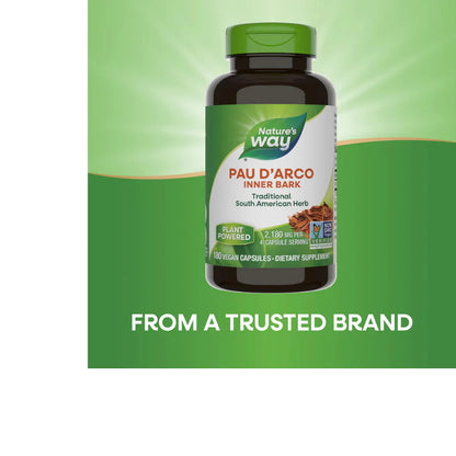 USA Supplements | Nature's Way, Pau D'Arco, 100 Vegan Capsules ( Immune System Support )
