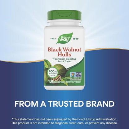 USA Supplements | Nature's Way, Black Walnut Hulls ( Digestive Health Support )