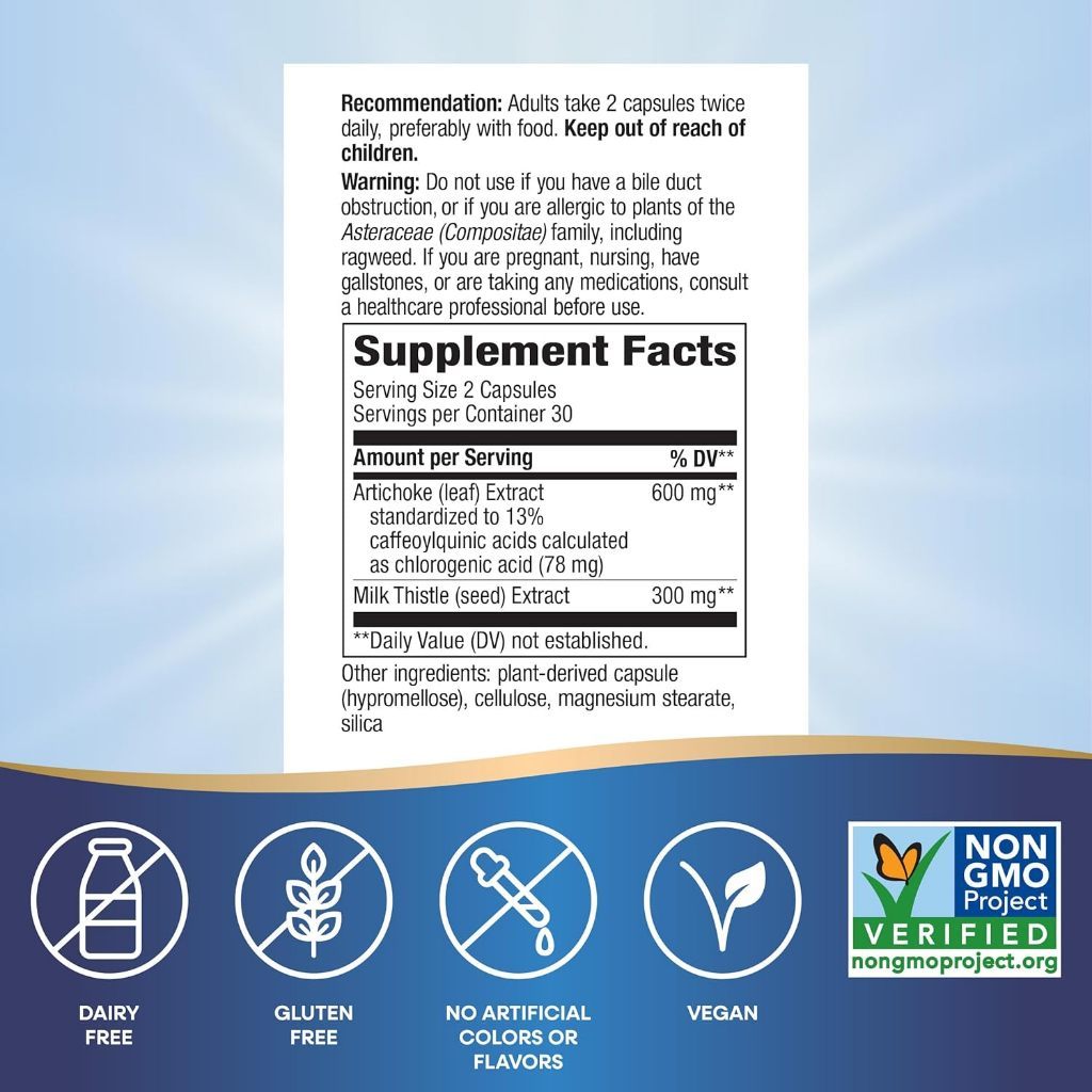 USA Supplements | Nature's Way, Artichoke ( Supports Digestion & Liver Support )