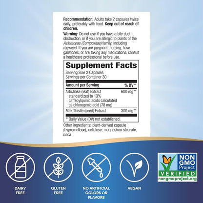 USA Supplements | Nature's Way, Artichoke ( Supports Digestion & Liver Support )