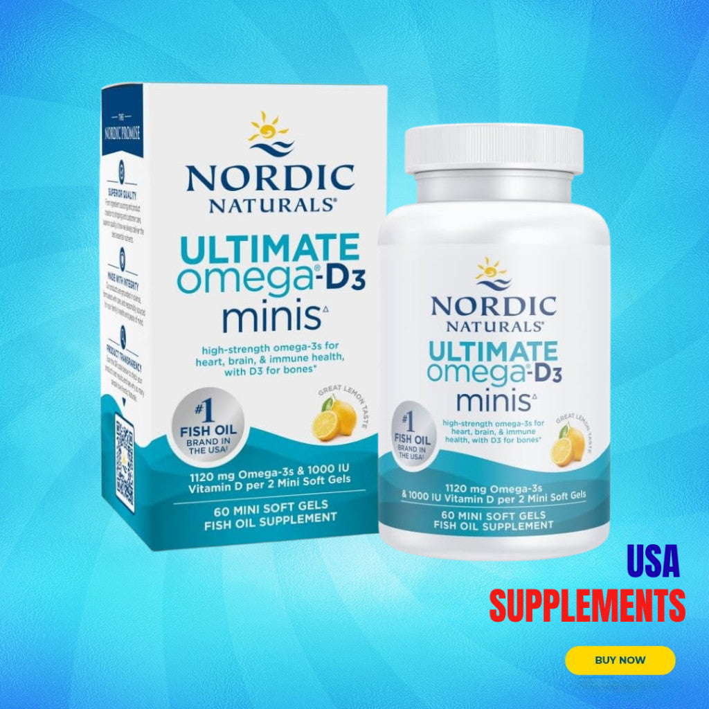 USA Supplements | Nordic Naturals, Ultimate Omega®-D3 Minis ( Heart Health Support )