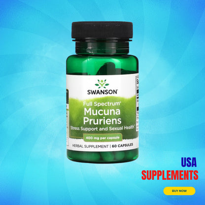 USA Supplements | Swanson, Full Spectrum Mucuna Pruriens ( Gas & Bloating Relief )