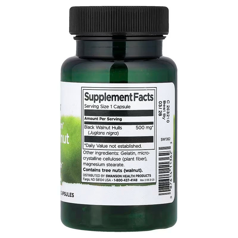 USA Supplements | Swanson, Full Spectrum® Black Walnut Hulls ( Digestive Support )