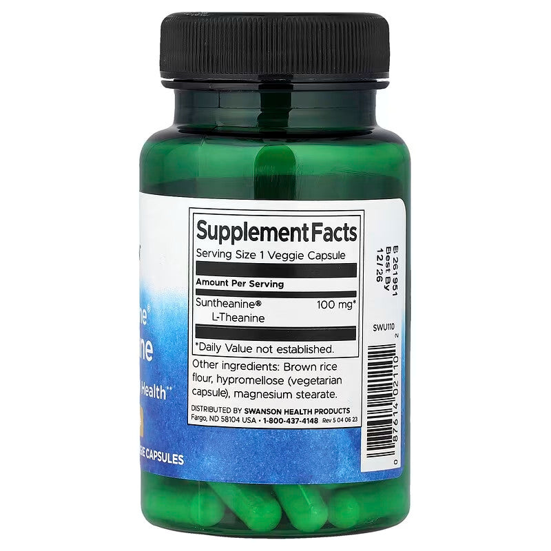 USA Supplements | Swanson, Suntheanine® L-Theanine ( Stress & Relaxation Support )