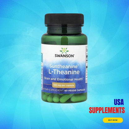 USA Supplements | Swanson, Suntheanine® L-Theanine ( Stress & Relaxation Support )