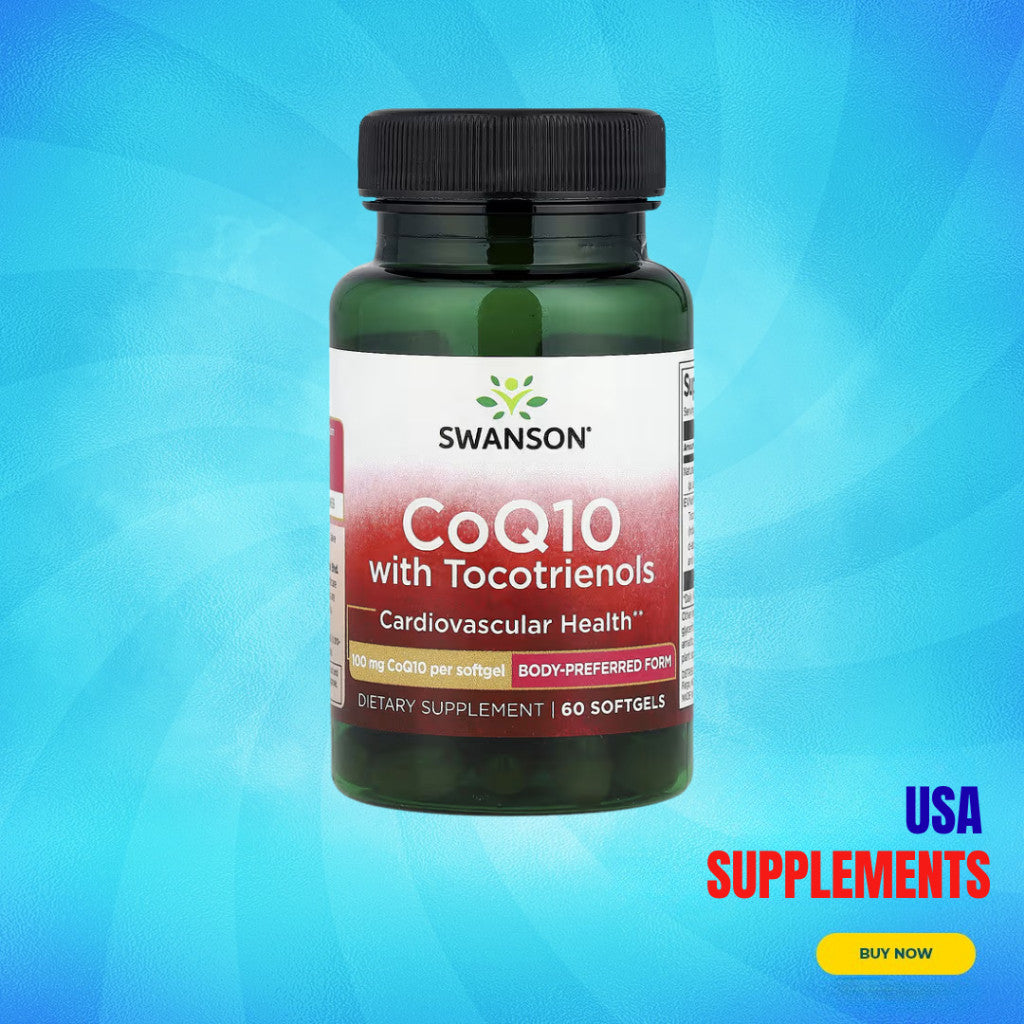 USA Supplements | Swanson, CoQ10 with Tocotrienols, 60 Softgels ( Cardiovascular Health )